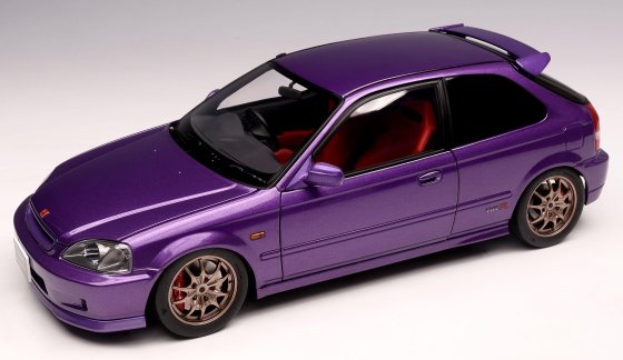 HONDA - CIVIC TYPE-R (EK9) 1997 WITH YOKOHAMA TIRES AND ENGINE - PEARL PURPLE