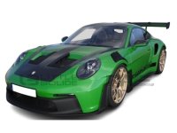 PORSCHE 911 (992) GT3RS 2024 GROEN MET DONKERZILVEREN VELGEN