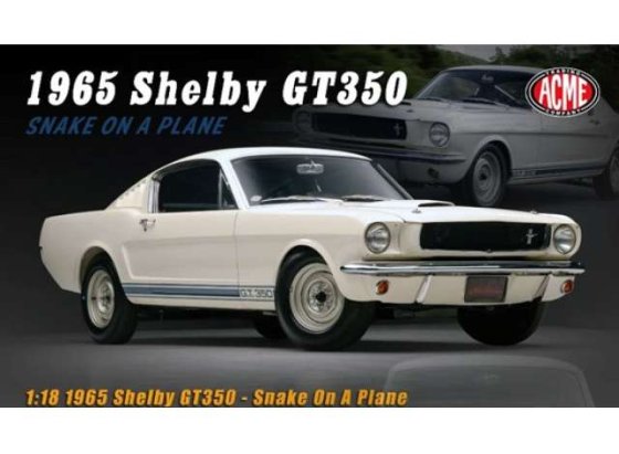 Shelby GT350 *Snake On A Plain*, blanc  1965