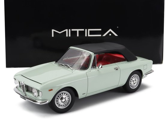 ALFA ROMEO - GIULIA 1600 GTC CABRIOLET CLOSED 1964 – INTERIOR RED - AZZURRO SPAZIO - LIGHT BLUE