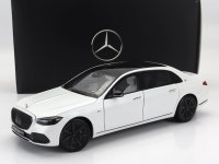 MERCEDES BENZ - S-CLASS S680 MAYBACH (X223) 4-MATIC NIGHT SERIES 2019 - OPALITH WIT MAGNO ZWART