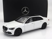 MERCEDES BENZ - S-CLASS S680 MAYBACH (X223) 4-MATIC NIGHT SERIES 2019 - OPALITH WHITE MAGNO BLACK