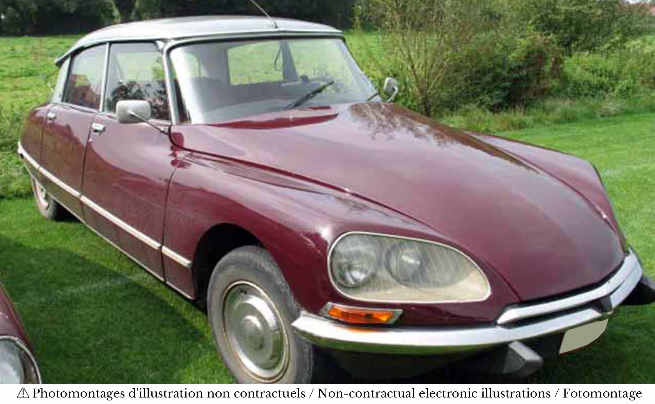 Citroën DS 23 Pallas 1973 Grenade Rood en Zilver