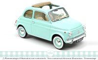 Fiat 500 L 1968 bleu pastel 1:18 avec boîte de naissance spéciale