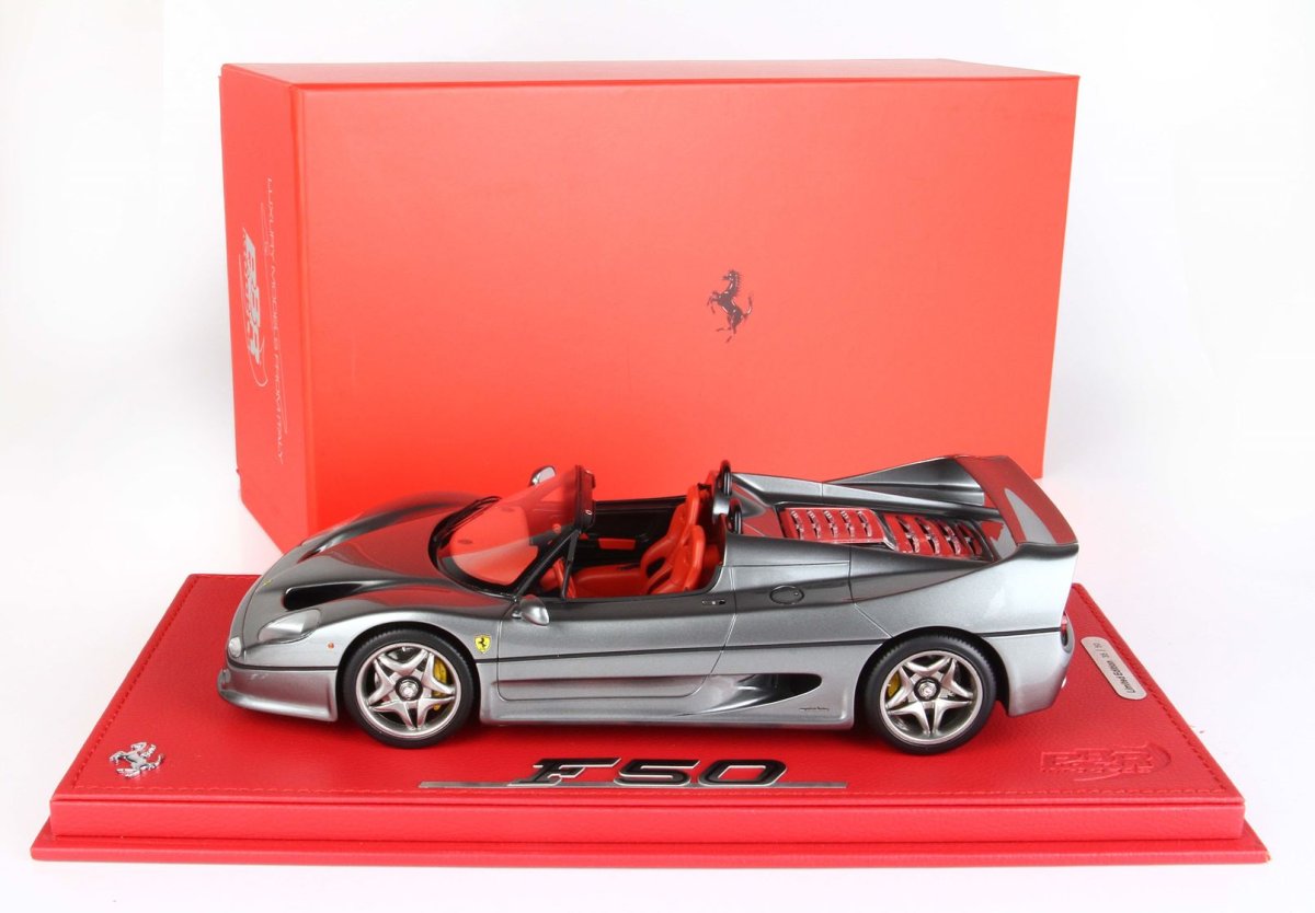 BBR Ferrari F50 Coupe 1995 Spider version|metallic silver nu
