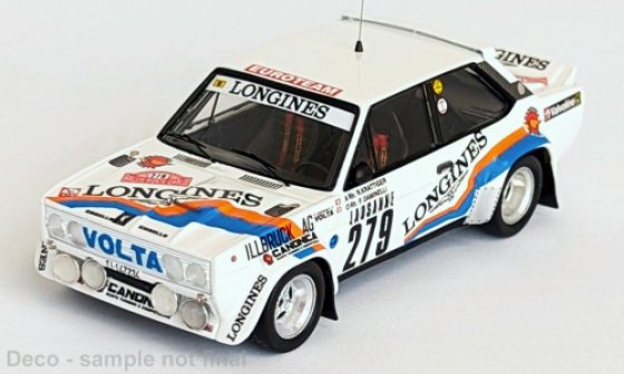 Fiat 131 Abarth, No.279, Rallye WM, Rallye Monte Carlo, R.Krattiger/F.Daminelli, 1982