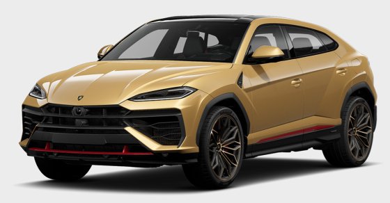 Lamborghini Urus SE Oro Elios with Shiny Black Roof