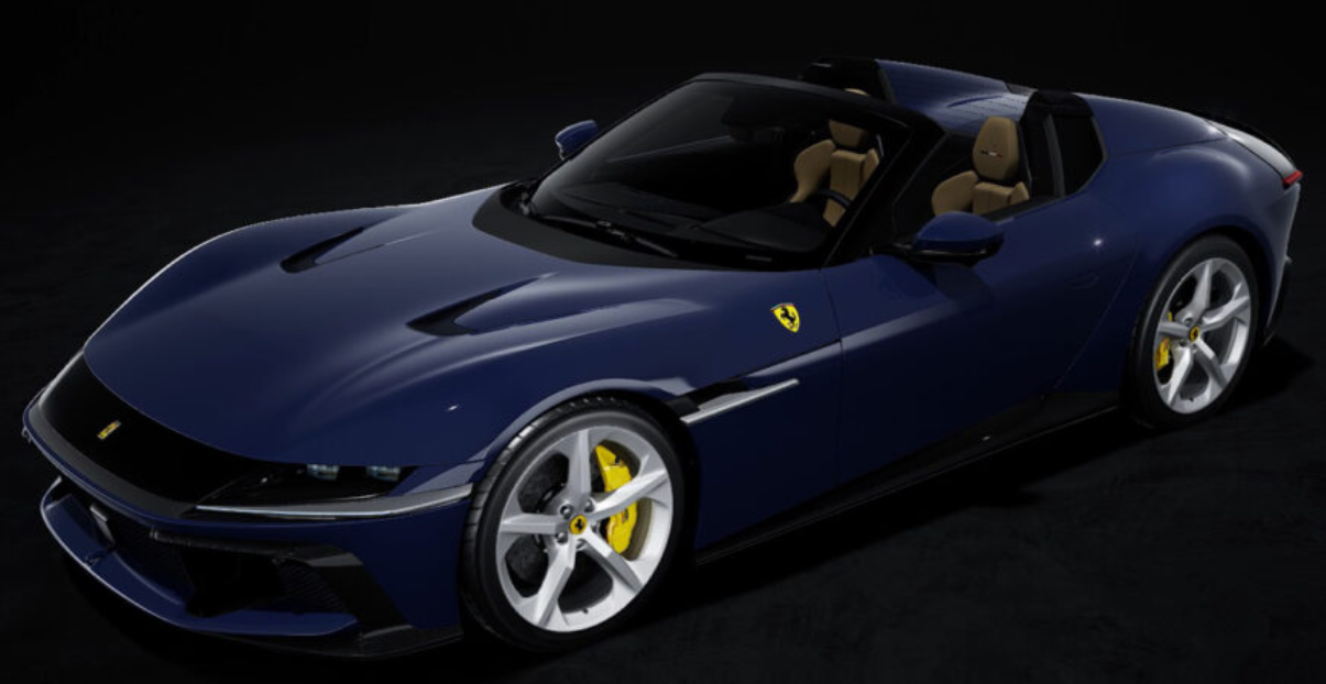 Ferrari 12 Cilindri Spider Blu Pozz