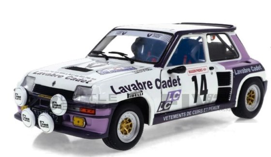 RENAULT 5 TURBO WHITE #14 AURIOL/NOUAILLE RALLYE LYON CHARBONNIÈRE 1983