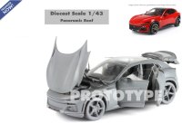 Ferrari Purosangue Gegoten Volledig Open Panoramisch Dak Rosso Corsa
