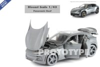 Ferrari Purosangue Gegoten Panoramisch Dak Met Opening, Titaniumgrijs