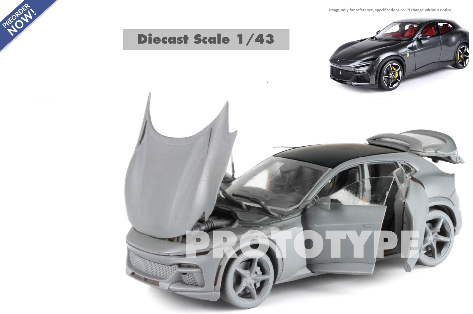 Ferrari Purosangue Gegoten, Te Openen Nero Purosan