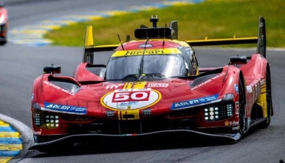 499P 3.0L TURBO V6 TEAM FERRARI AF CORSE N 50 WINNER 24h LE MANS 2024 ANTONIO FUOCO - MIGUEL MOLINA - NICKLAS NIELSEN - WITH SHOWCASE