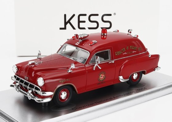 CHEVROLET - NATIONAL AMBULANCE ROYAL OAK MICHIGAN FIRE PROTECTION FIRE ENGINE 1954