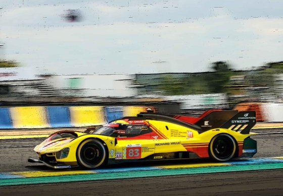 Ferrari 499P Auto Nr. 83 - Le Mans 2024 Piloten Kubica Yifei Svarcman
