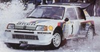 PEUGEOT - 205 TURBO 16 EVO2 N 1 2nd RALLY MONTECARLO 1986 TIMO SALONEN - SEPPO HARJANE