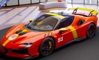 Ferrari SF90XX Stradale Rosso En Giallo Le Mans 499P Numéro de course 51