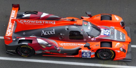 ORECA 07 - GIBSON NO.45 CROWDSTRIKE RACING DOOR APR LE MANS 24H 2024 G. KURTZ - C. BRAUN - N. CATSBURG