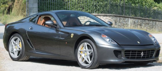 FERRARI 599 GTB FIORANO 2006 Handgeschakelde Versnellingsbak - Made In Italy Silverstone Grey Leerkleurig Interieur