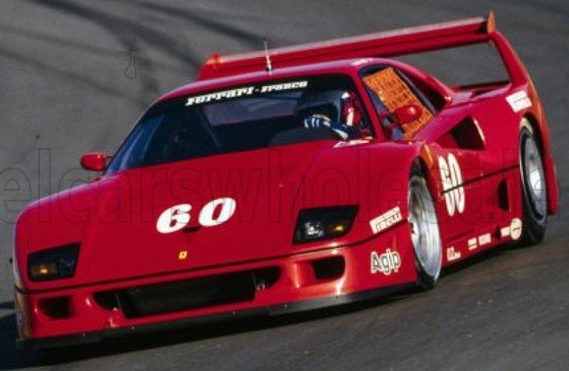 FERRARI - F40 LM N 60 3rd IMSA GTO LAGUNA SECA 1989 JEAN ALESI - rouge