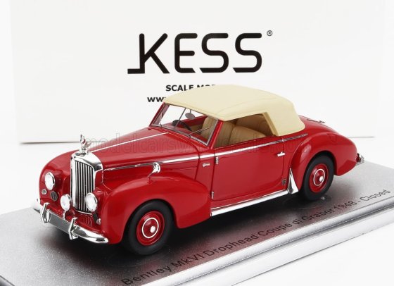 BENTLEY - MKVI DROPHEAD COUPE GRABER CABRIOLET CLOSED 1948 - RED CREAM