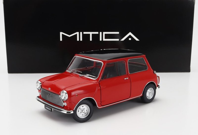 Schaalmodel Innocenti - Mini Cooper Mk2 1968 - Red Black 1/18 | Mitica