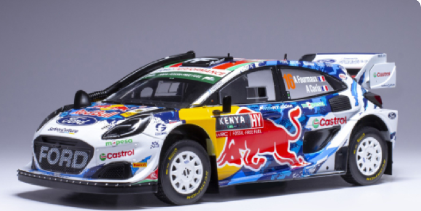Schaalmodel Ford Puma Rally 1, Wrc, Safari Rallye Kenia, 2024, #16 1/18