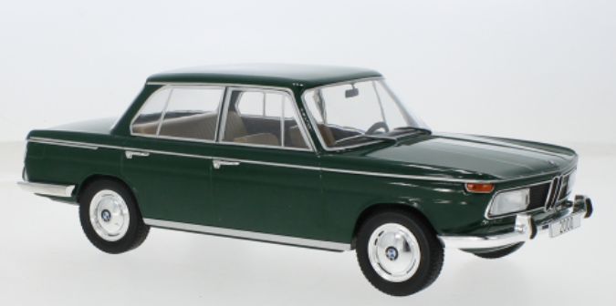 Schaalmodel Bmw 2000 (typ 121), Donkergroen, 1966 1/18 | Mcg