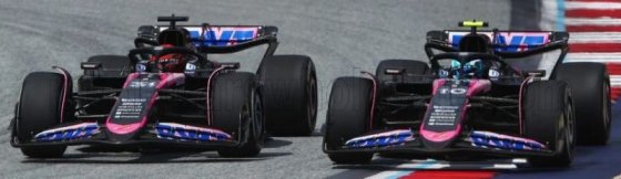 2-CAR SET BWT ALPINE F1 TEAM A524 2-3 FINISH GASLY/OCON BRAZILIAN GP 2024 RESIN