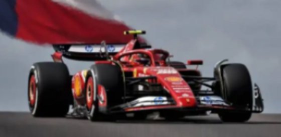 Ferrari SF24 FORMULE 1 VERENIGDE STATEN GP Austin Sainz tweede plaats - gegoten speciaal pakket