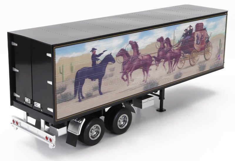 Road Kings modèle réduit 1/18 de semi-remorque noire avec motif Bandit