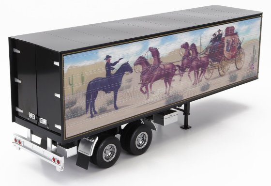 Road Kings modèle réduit 1/18 de semi-remorque noire avec motif Bandit