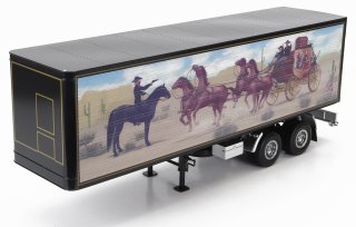 Road Kings modèle réduit 1/18 de semi-remorque noire avec motif Bandit