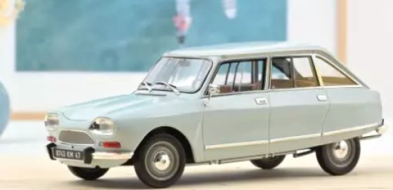 Citroën Ami 8 Club 1969 Thasos Blue 1/18 NOREV