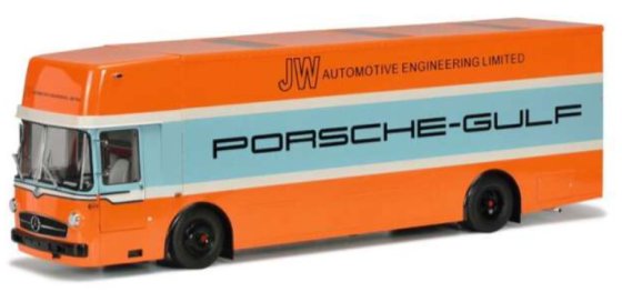 Mercedes-Benz O317 Porsche Gulf Transporter 1:18 Schuco