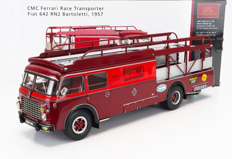 Fiat 642 RN2 Bartoletti Ferrari Transporter 1957 échelle 1/18 de CMC
