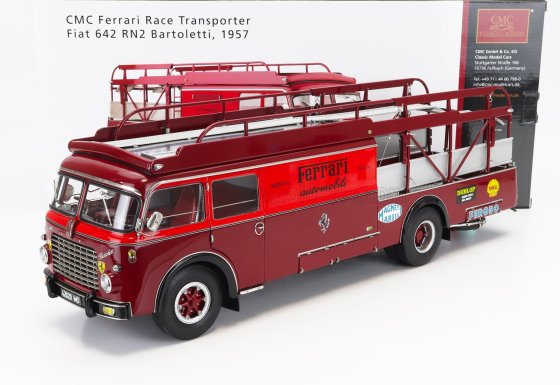 Fiat 642 RN2 Bartoletti Ferrari Transporter 1957 échelle 1/18 de CMC