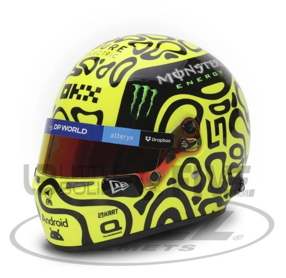HELM F1 LANDO NORRIS - TEAM McLAREN 2024 - YELLOW BLACK