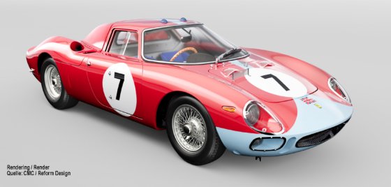 FERRARI - 250LM ch. n5895 N 7 WINNER 12h REIMS 1964 GRAHAM HILL - JOACHIM BONNIER