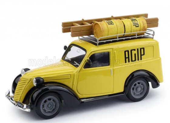 FIAT - 1100 BESTELWAGEN BEDRIJFSWAGEN AGIP GENOVA MET BAGAGEREK EN ACCESSOIRES 1950