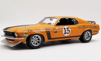FORD USA - MUSTANG COUPE N 15 WINNER RACE TRANS AM 1970 JONES PARNELLI - ORANGE BLACK FORD USA - MUSTANG COUPE N 15 WINNER RACE TRANS AM 1970 JONES PARNELLI - ORANGE BLACK