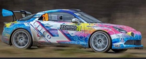 Alpine A110 Rally RGT No.70 Bastien Heron Racing Rally Monte Carlo 2025 ( 3rd RGT ) C. Berard - C. Bernabo (Photos credited: Christ WRC)
