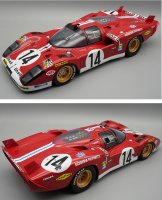 FERRARI - 512S 5.0L V12 TEAM SCUDERIA FILIPINETTI N 14 24h LE MANS 1970 JO BONNIER - REINE WISSEL - WITH SHOWCASE