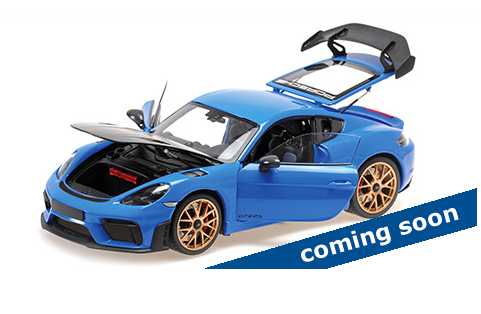 PORSCHE CAYMAN GT4 RS 2024 -BLAUW W/ WEISSACH PACK