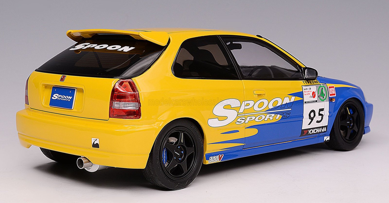 Red Type R Spoon Modèle réduit Honda - Civic Ek9 Type R Spoon N 95 Racing With Engine And...