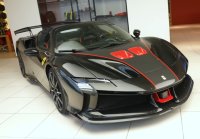 Ferrari SF90XX Stradale spider Nero Daytona met - Rood en Carbon