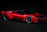 Ferrari F80 optional carbonio Rosso Supercar- cerchi bicolor carbonio e silver