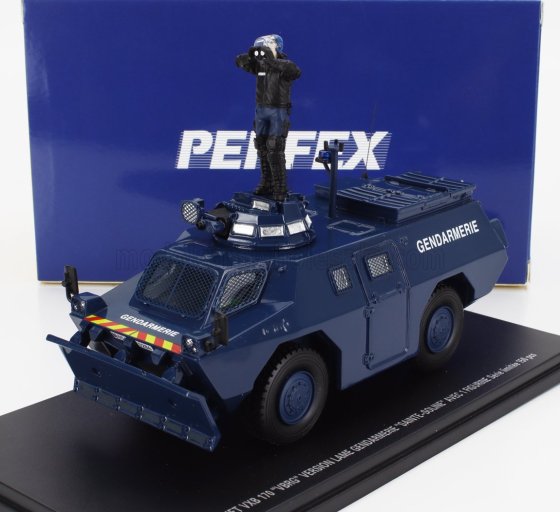 BERLIET - VXB 170 VBRG ANFIBIO BLINDATO GENDARMERIE SAINT SOLINE WITH FIGURE POLICE GENDARMES 1974
