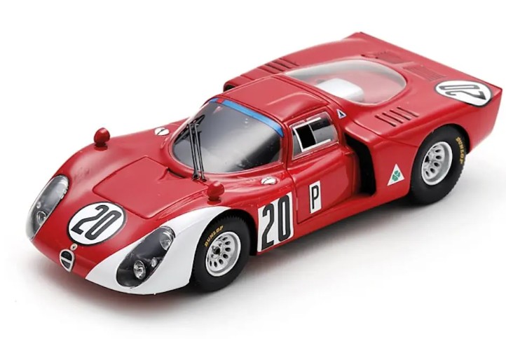 ALFA ROMEO T33-2 N°20 5th 24H DAYTONA 1968 U. SCH
