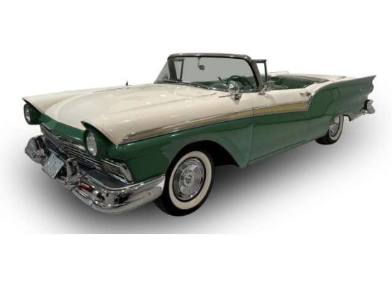 Ford Fairlane 500 Skyliner, Cumberland green/Colonial White 1957